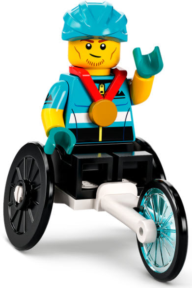 Inhalt: LEGO Minifiguren Serie 22 71032-12 Rollstuhlrennfahrer