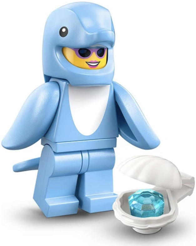 Inhalt: LEGO Minifiguren Tiere Serie 28 71051-09 Delfin