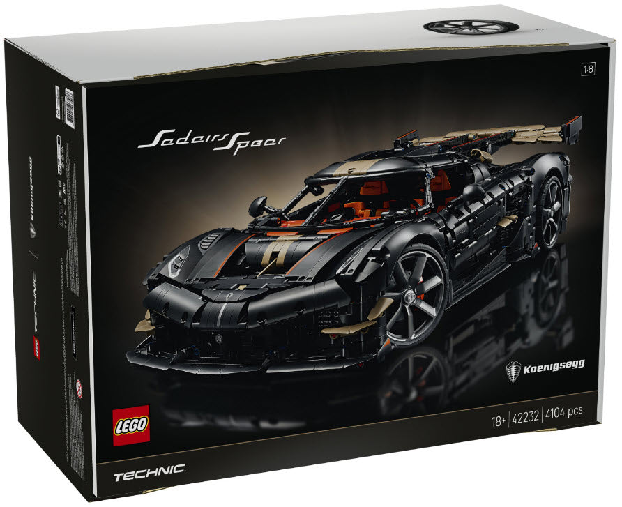 LEGO Technic 42232 Koenigsegg Sadair's Spear Hypercar