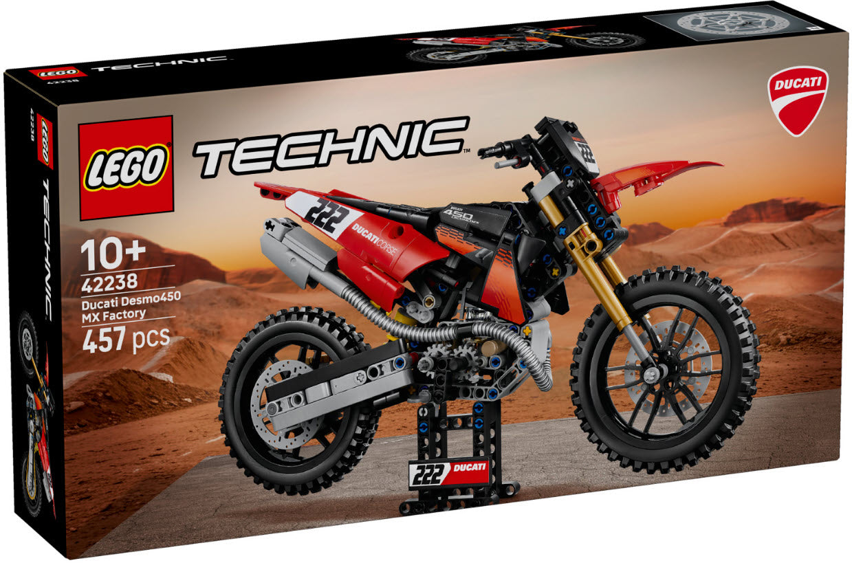 LEGO Technic 42238 Ducati Desmo450 MX Factory Motorrad