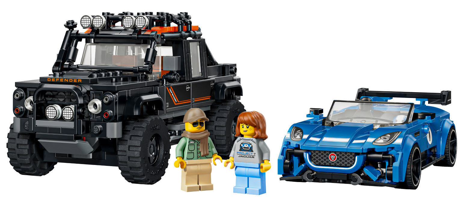 LEGO Speed Champions 77264 Jaguar Project 7 & Land Rover Defender