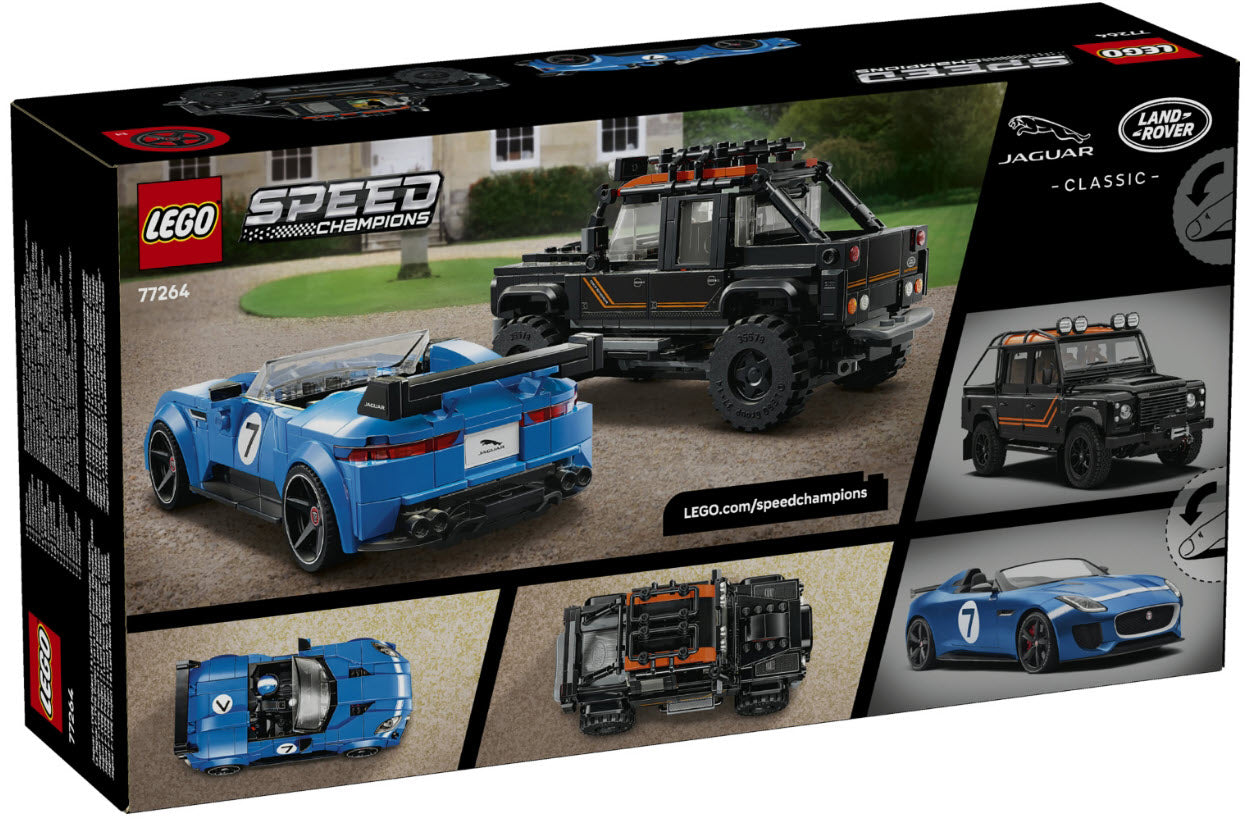 LEGO Speed Champions 77264 Jaguar Project 7 & Land Rover Defender