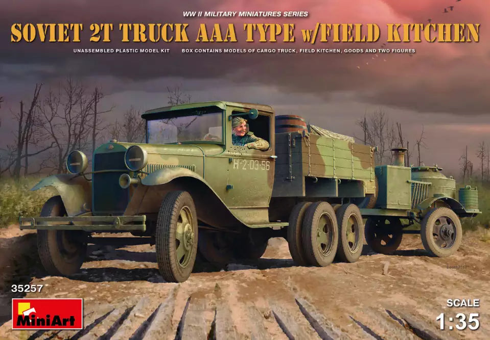 Verpackung: MiniArt 35257 Soviet 2 t Truck AAA Type w/Field Kitchen, 1:35