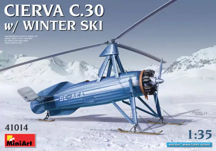 Verpackung: MiniArt 41014 Cierva C.30 with winter ski, 1:35