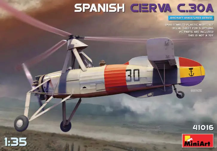 Verpackung: MiniArt 41016 Spanish Cierva C.30A, 1:35