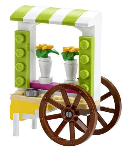 Inhalt: LEGO Split-Sets S400 Blumenverkaufswagen