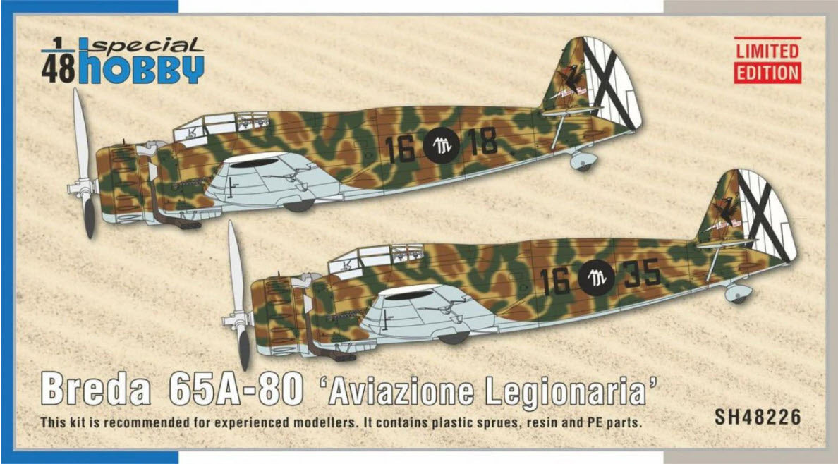 Verpackung: Special Hobby SH48226 Breda 65A-80 'Aviazione Legionaria', 1:48