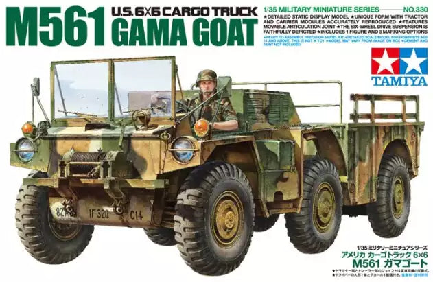 Verpackung: Tamiya 35330 U.S. 6X6 CARGO TRUCK M561 GAMA GOAT, 1:35