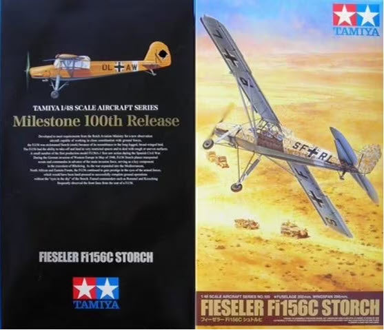 Verpackung: Tamiya 61100 Fieseler Fi156C Storch, 1:48
