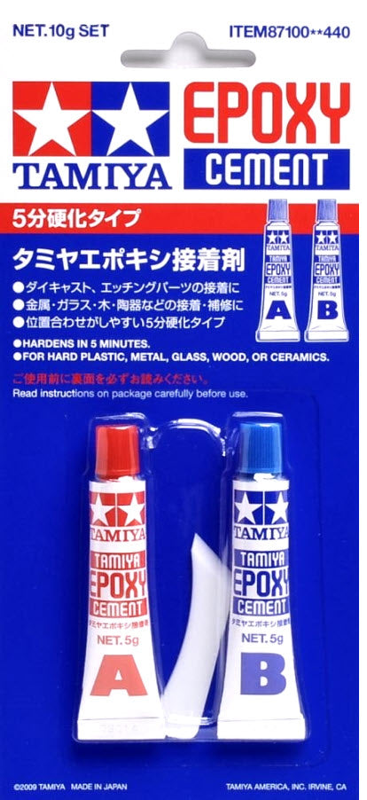 Verpackung: Tamiya 87100 Epoxy Cement (10g)