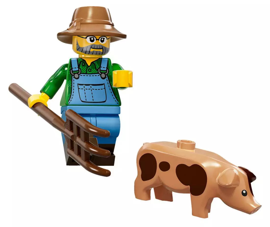 LEGO Minifiguren Serie 15 71011-16 Bauer mit Ferkel