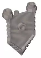 LEGO Nexo Knights 22409 Schildgrundplatte für Kraftschild, mattsilber