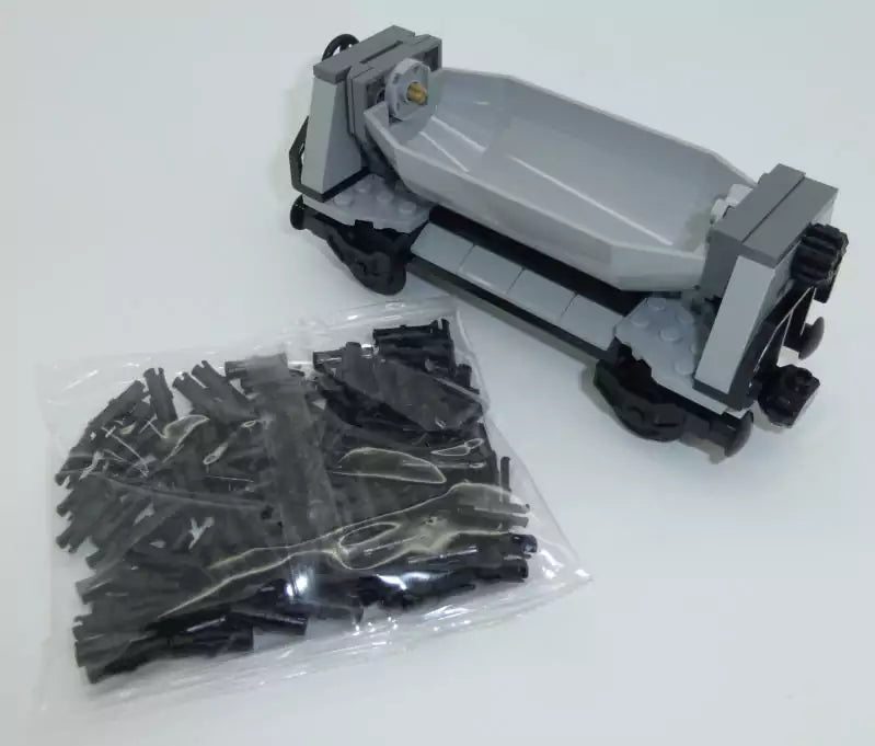 LEGO City Eisenbahn TRN103-05 Kippwaggon, grau (fertig aufgebaut), Lieferumfang