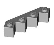 LEGO Sondersteine 14413 Eckstein 4x4x1, schwarz