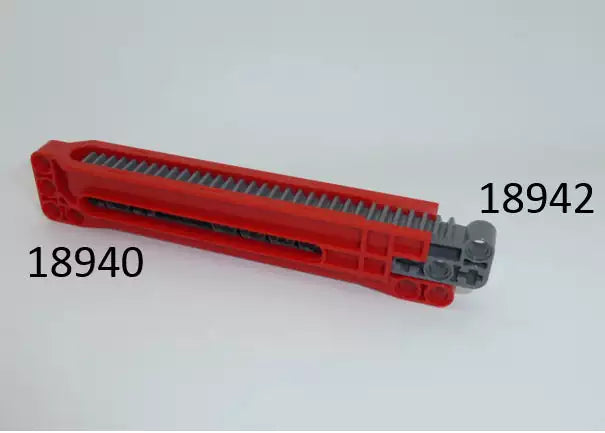 LEGO Technic 18940 Zahnstangegehäuse (passend für 18942), hellgrau