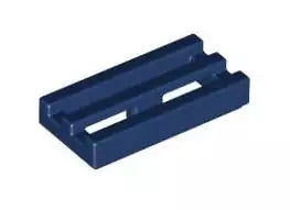 LEGO Fliesen 2412b Fliese Grill 1x2, dunkelblau