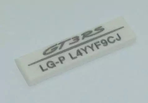 LEGO Fliesen 2431 Fliese 1x4, weiß mit Porsche 911 GT3 RS Seriennummer