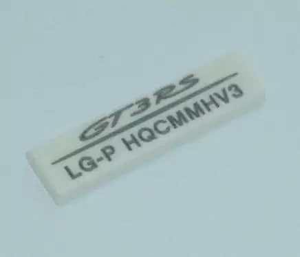 LEGO Fliesen 2431 Fliese 1x4, weiß mit Porsche 911 GT3 RS Seriennummer: LG-P HQCMMHV3