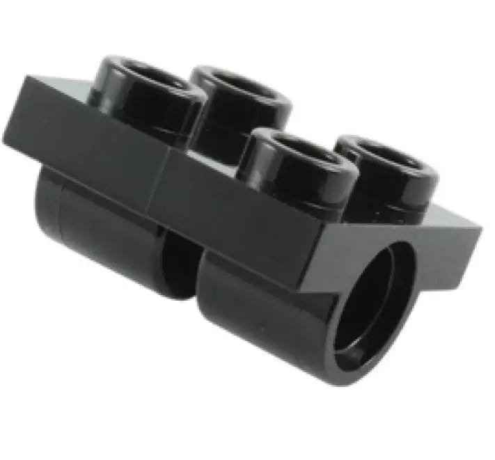 LEGO Platten 2817 Platte 2x2 mit 2 Pin Loch, schwarz