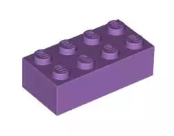 LEGO Steine 3001 Stein 2x4, mittel-lavendel