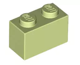 LEGO Steine 3004 Stein 2x1, gelbgrün