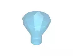LEGO Gestein30153 Edelstein mit 24 Facetten, transparent-dunkelblau