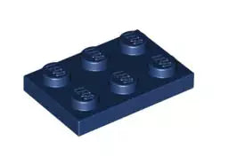 LEGO Platten 3021 Platte 2x3, dunkelblau