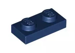 LEGO Platten 3023 Platte 1x2, dunkelblau