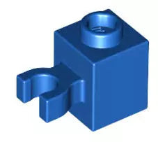 LEGO Sondersteine 30241 Stein 1x1 mit senkrechtem Clip, dunkelgrau
