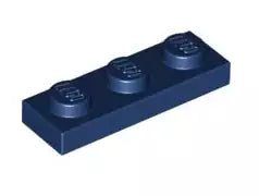 LEGO Platten 3623 Platte 1x3, dunkelblau