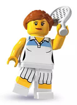 LEGO Minifiguren Serie 3  8803-01 Tennisspielerin