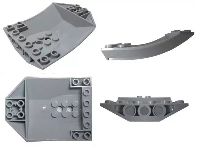 LEGO Cockpit 42021 Windschutzscheibe gekrümmt 8x6x2, rotbraun