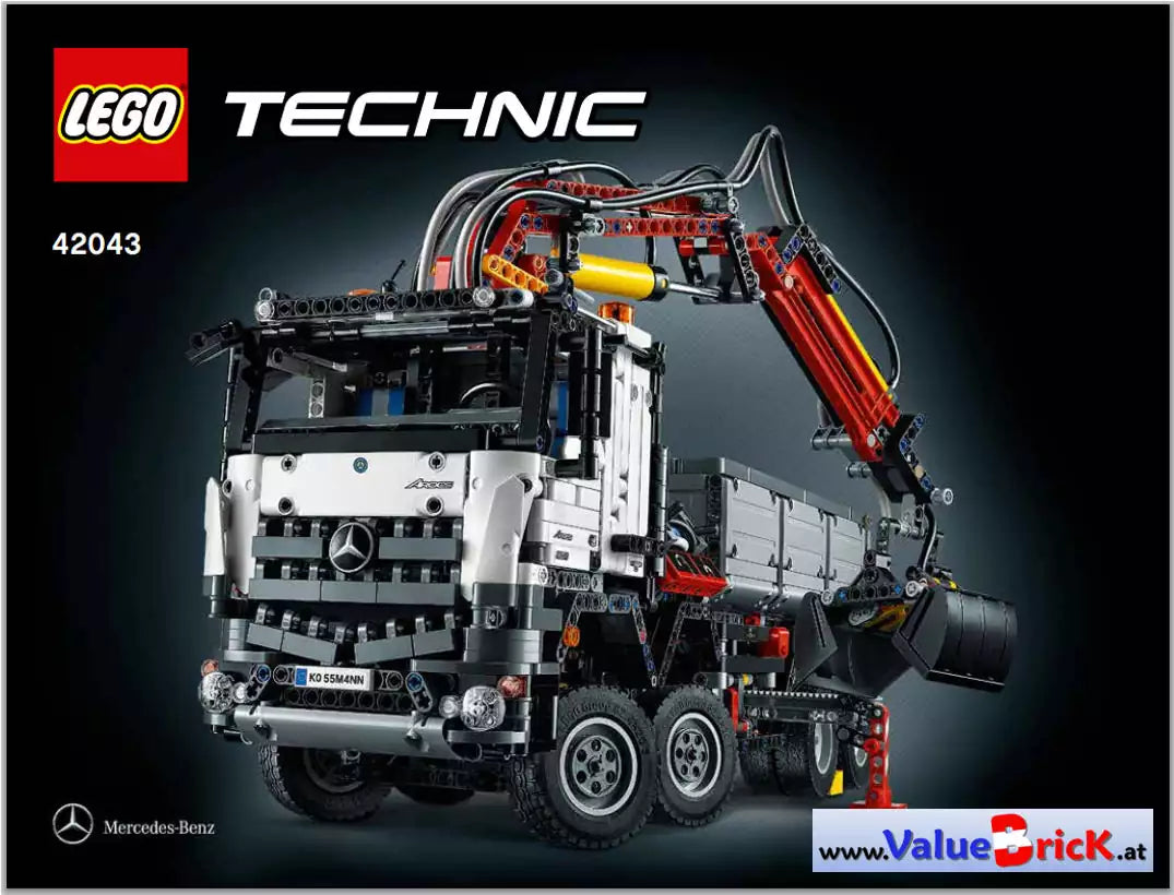 bauanleitung lego technic 42043 Mercedes-Benz Arocs 3245