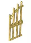 LEGO Türen und Fenster 42448 Gittertorflügel gewölbt 1x4x9, schwarz