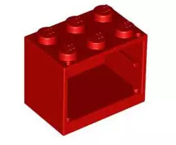 LEGO Behälter 4532 Schrank 2x3x2, rot, Produktbild