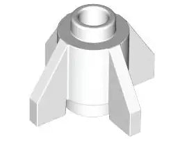 LEGO Sondersteine 4588 Raketenunterteil 1x1, weiß