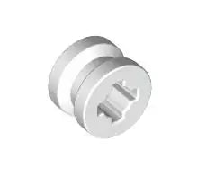 LEGO Räder und Reifen 4624 Felge 8 x 6mm (Achsloch), weiß
