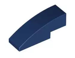 LEGO Schrägsteine 50950 Bogenstein 1x3 ohne Noppen, dunkelblau