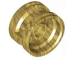 LEGO Räder und Reifen  56145 Felge 30,4 x 20mm (Achsloch), perlgold