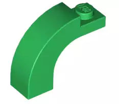 LEGO Schrägsteine 6005 Bogenstein 1x3x2  mit Noppe, grün
