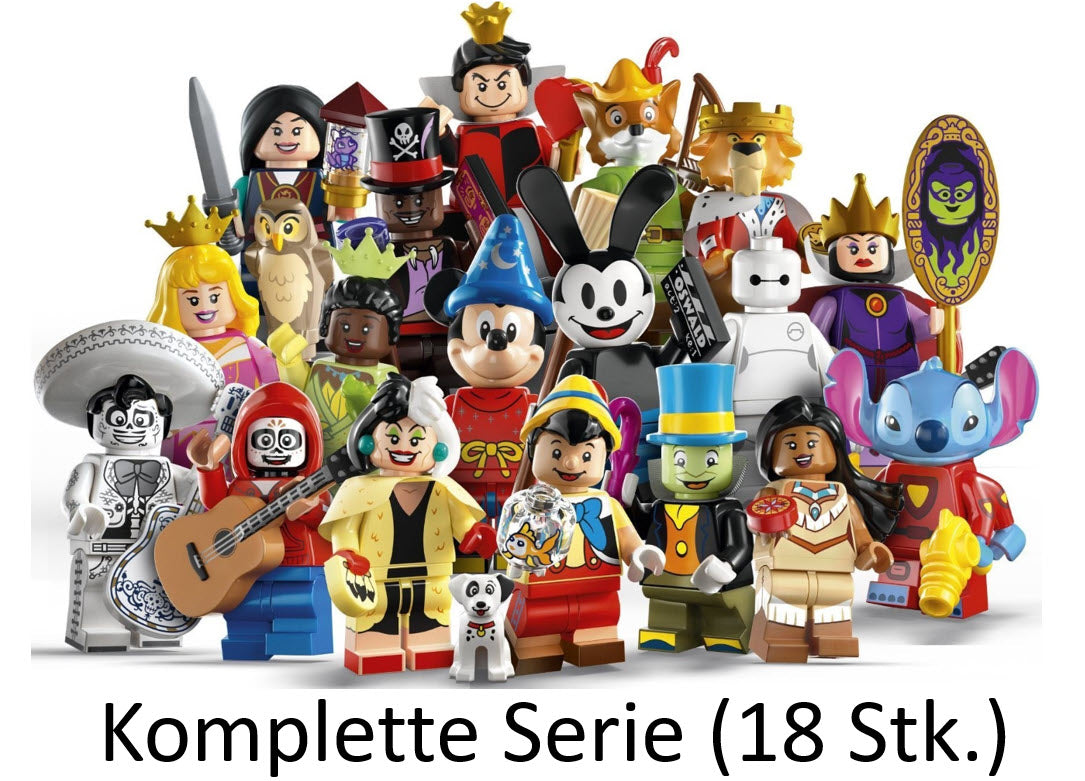 Verpackung: LEGO Disney Serie 100 Minifiguren 71038 Alle 18 Minifiguren