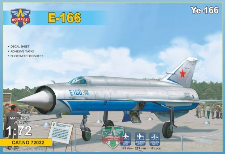 Verpackung: ModelSvit 72032 Ye-166 Heavy experimental interceptor, 1:72