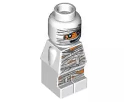 LEGO Minifiguren Zubehör 85863pb005 Mumie Microfigur, weiß