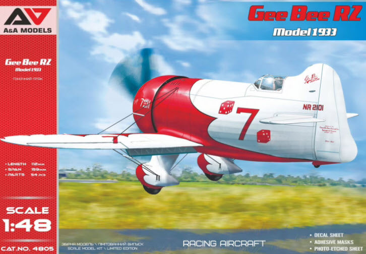 Verpackung: A&A Models 4805 Gee Bee R2 Model 1933, 1:48