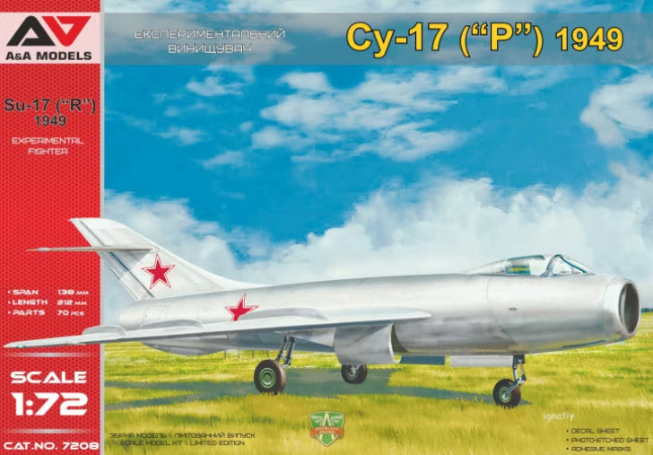 Verpackung: A&A Models 7208 Su-17 (1949) advanced prototype, 1:48