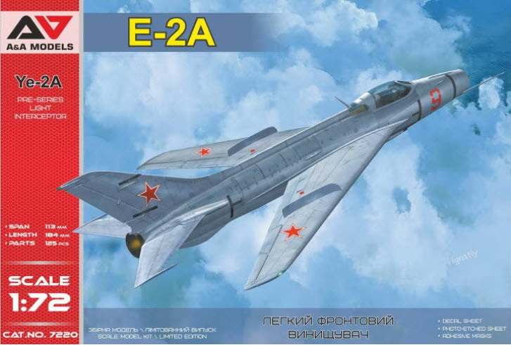 Verpackung: A&A Models 7220 Ye-2A pre-series light interceptor (MiG-21's predecessor), 1:48