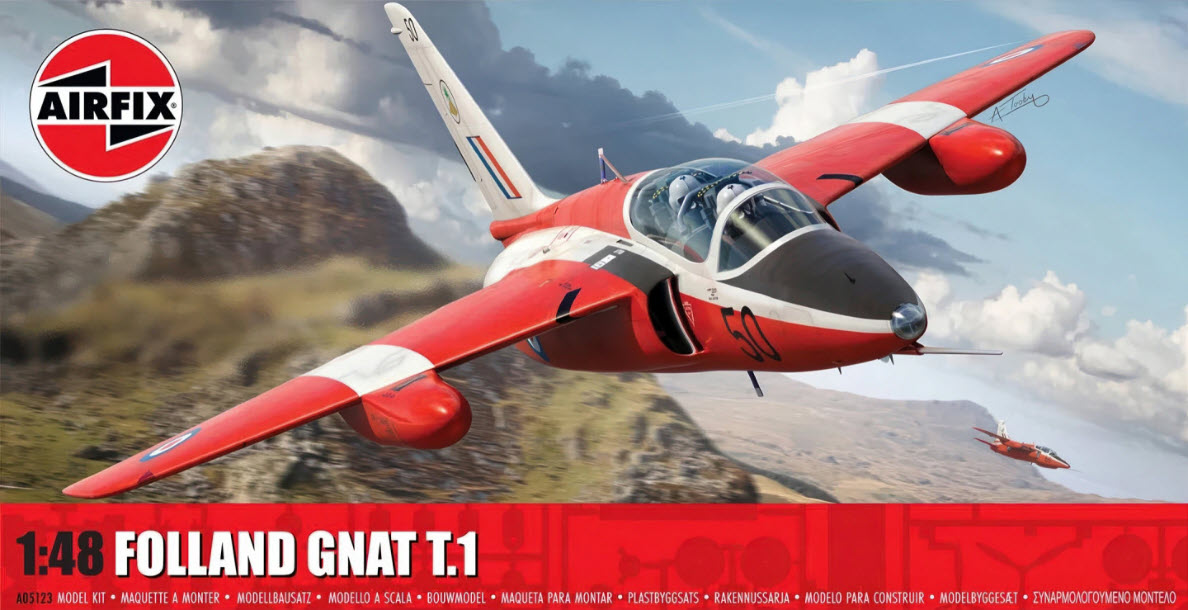 Verpackung: Airfix A05123 Folland Gnat T.1, 1:48