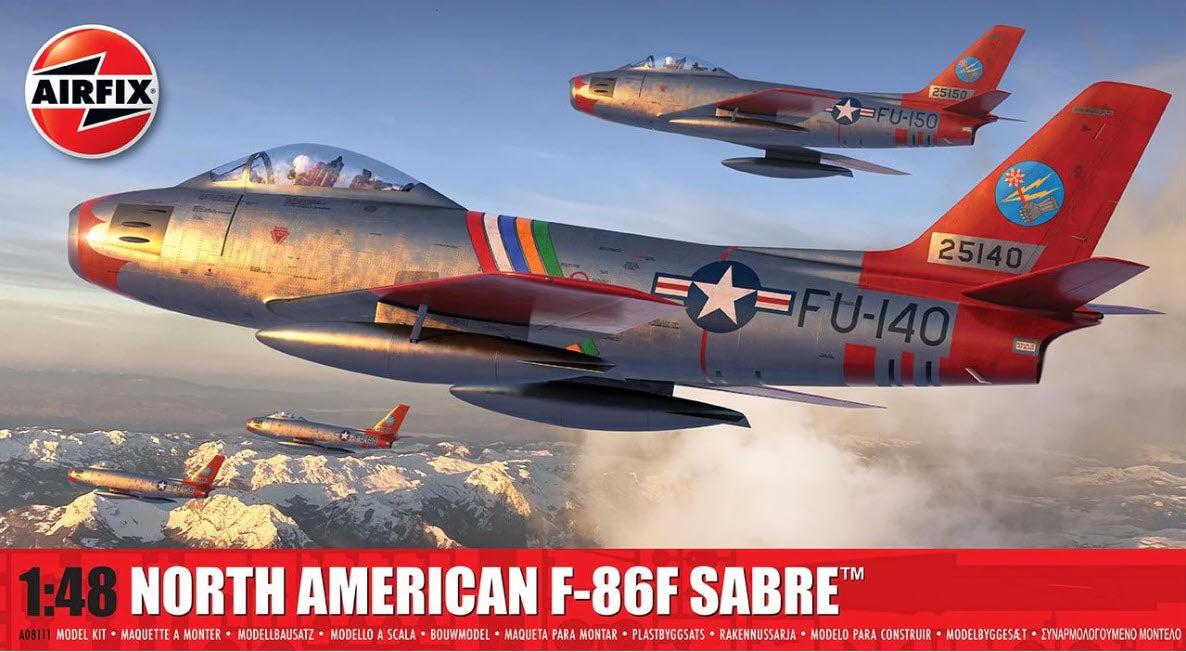 Verpackung: Airfix A08111 North American F-86F Sabre, 1:48