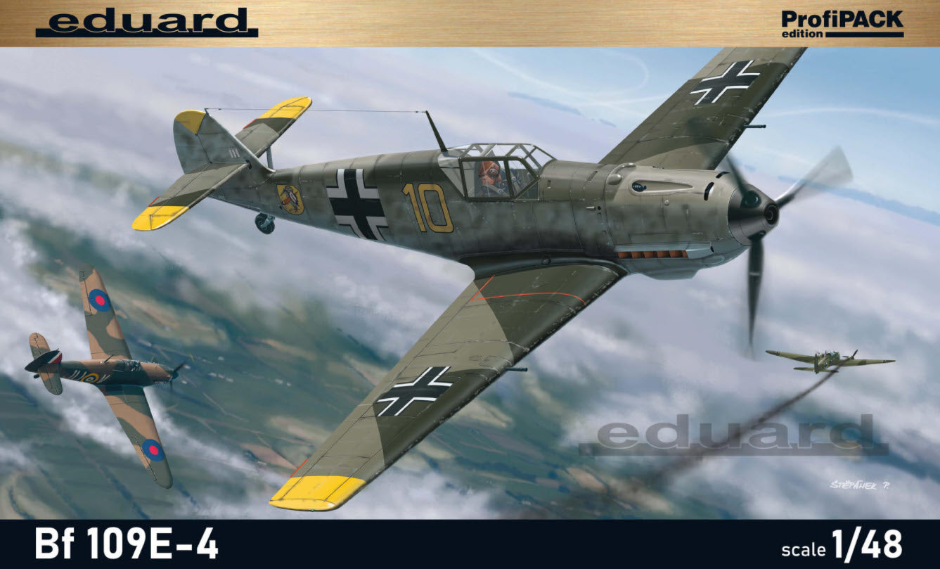 Verpackung: Eduard 8262 Messerschmitt Bf 109E-3, ProfiPACK-Edition, 1:48
