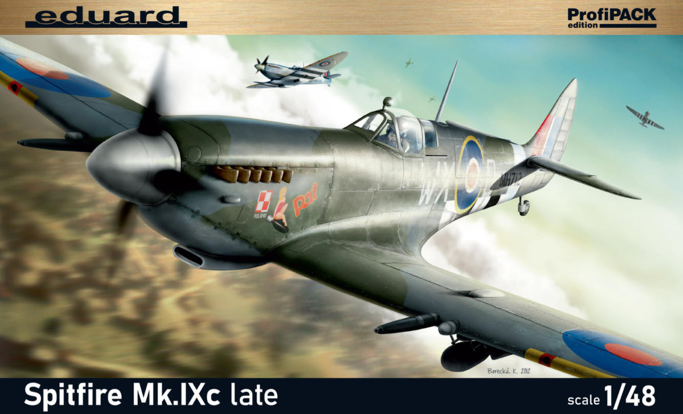 Verpackung: Eduard 8281 Supermarine Spitfire Mk.IXc late version, ProfiPACK-Edition,  1:48